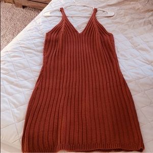 Rust knit sweater dress 😻✨